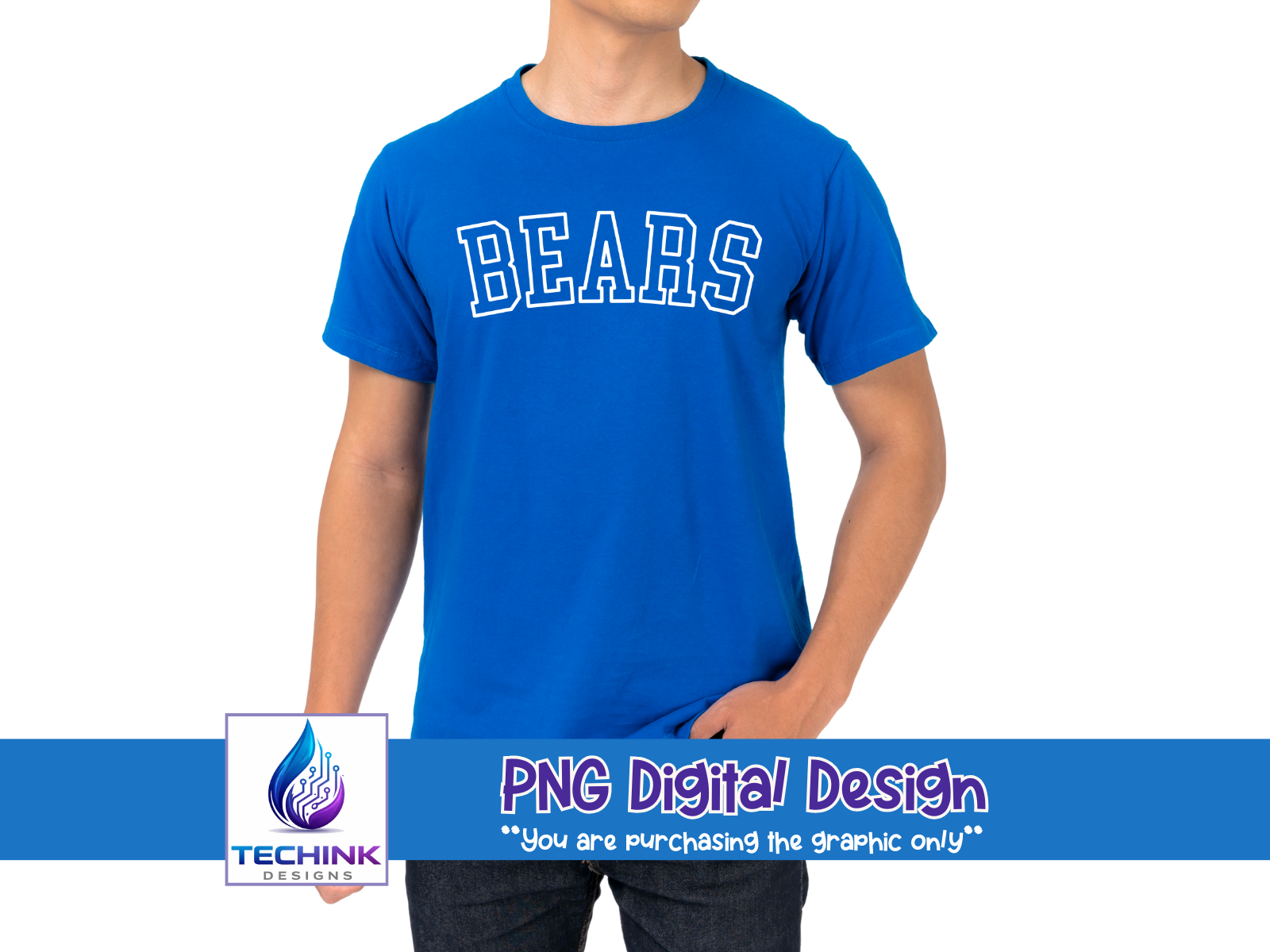 Bears Outline Text (DTF PNG Graphic)