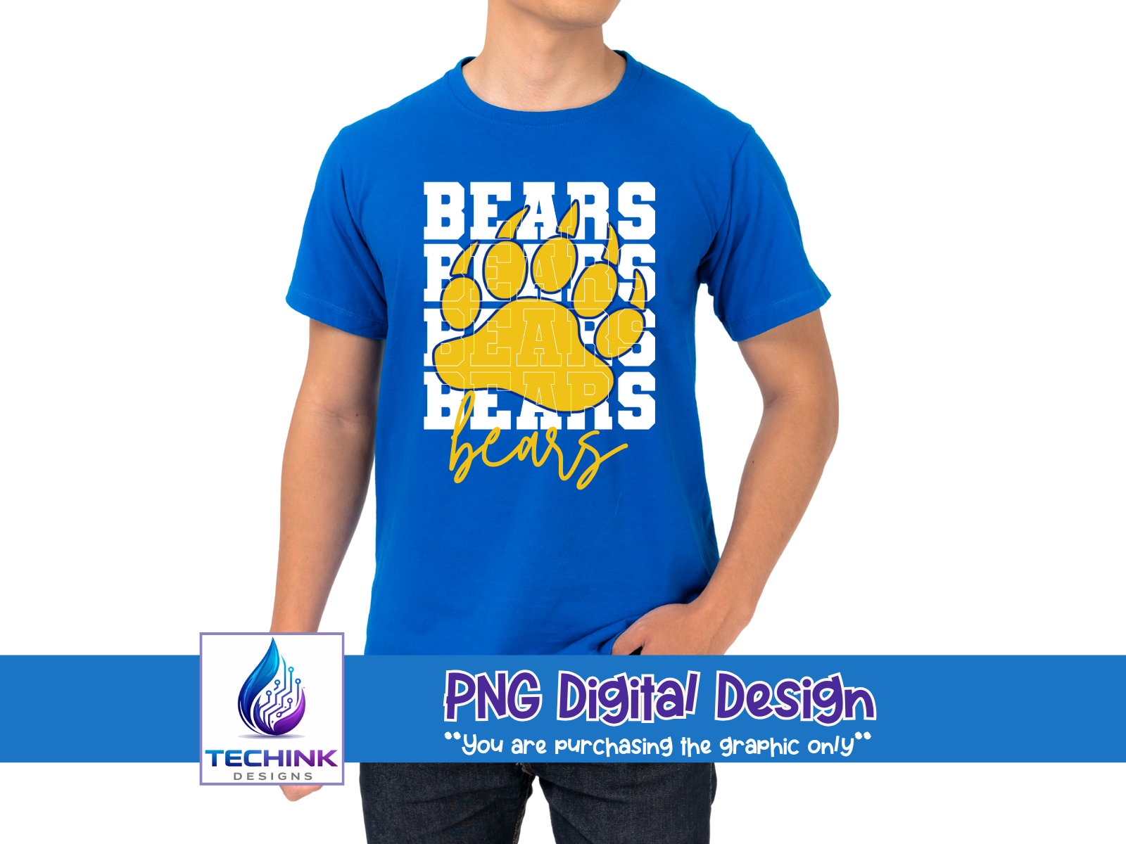 Bears Claw Stacked (DTF PNG Graphic)