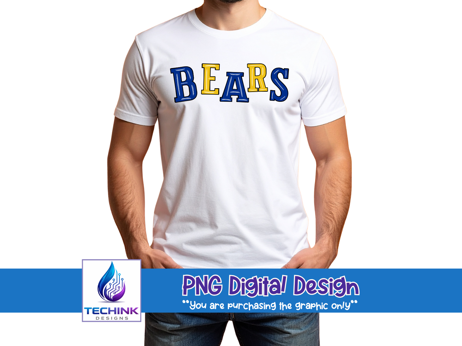 Bears Varsity Alpha Doodle (DTF PNG Graphic)