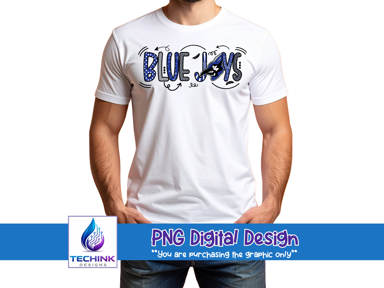 Blue Jays Graffiti (DTF PNG Graphic)