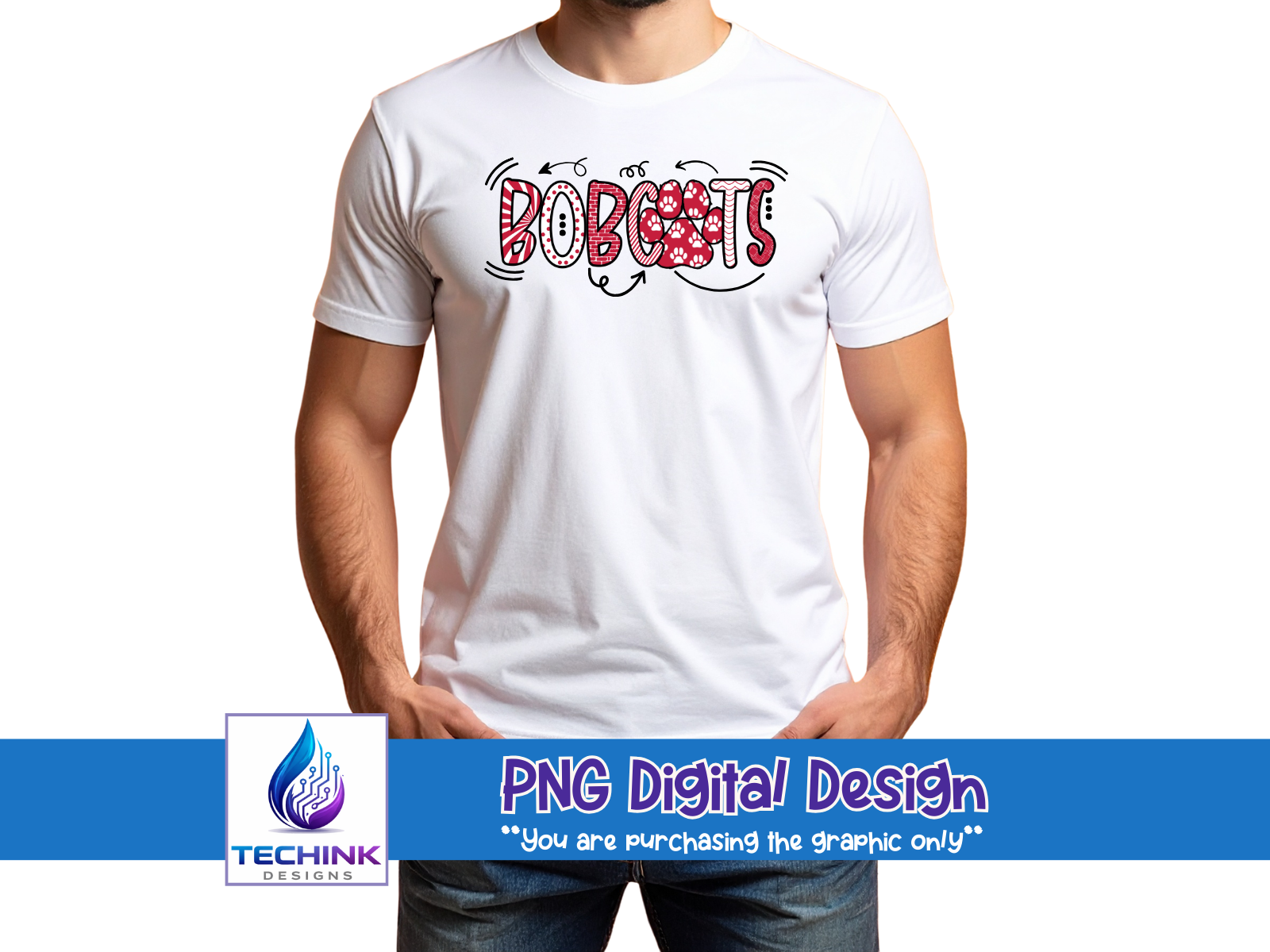 Bobcats Graffiti (DNG PNG Graphic)