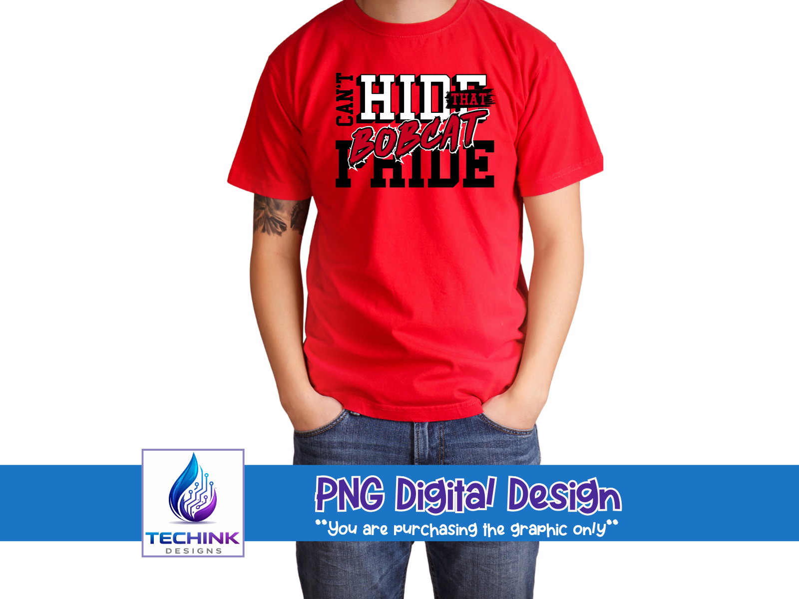 Can't Hide That Bobcat Pride (DTF PNG Graphic)