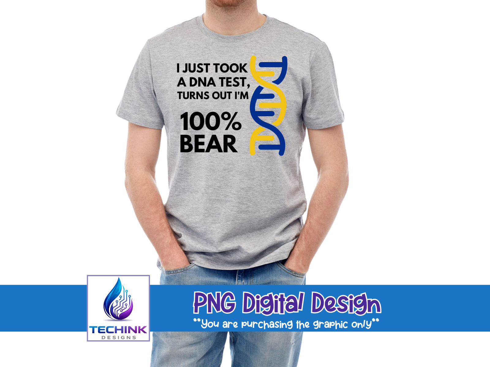 DNA Test - Bear (DTF PNG Graphic)