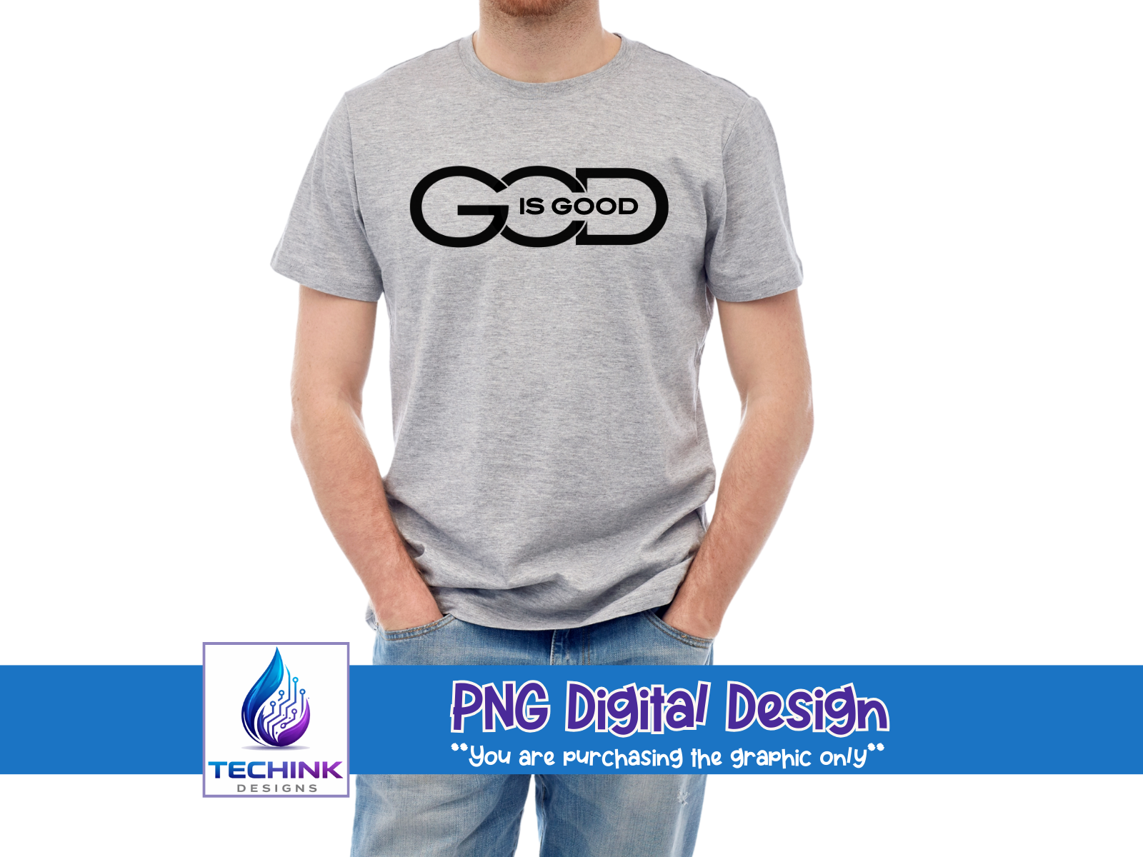 God Is Good (DTF PNG Graphic)