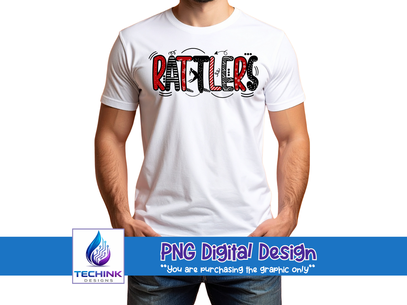 Rattlers Graffiti (DTF PNG Graphic)