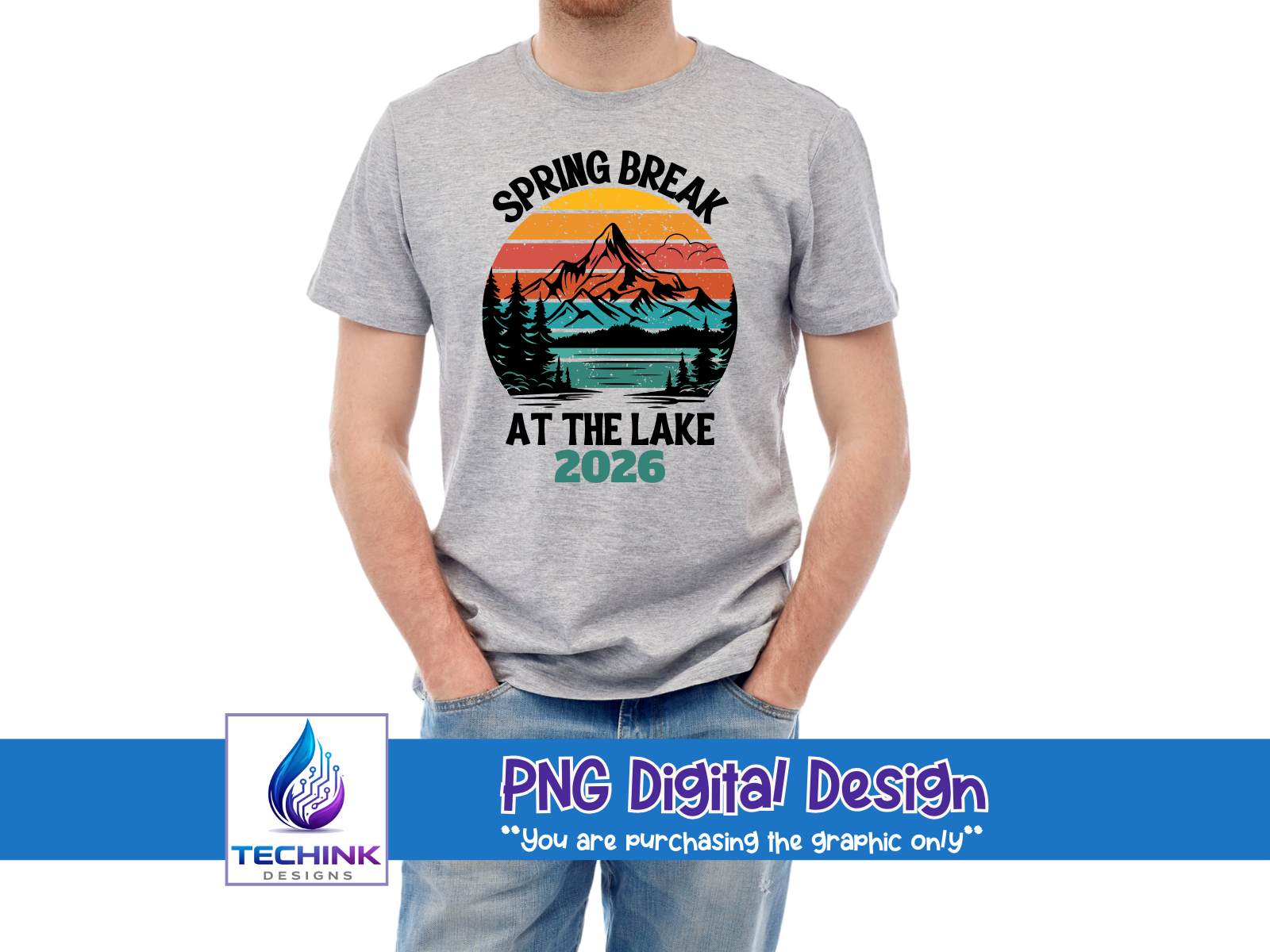Spring Break At The Lake (DTF PNG Graphic)