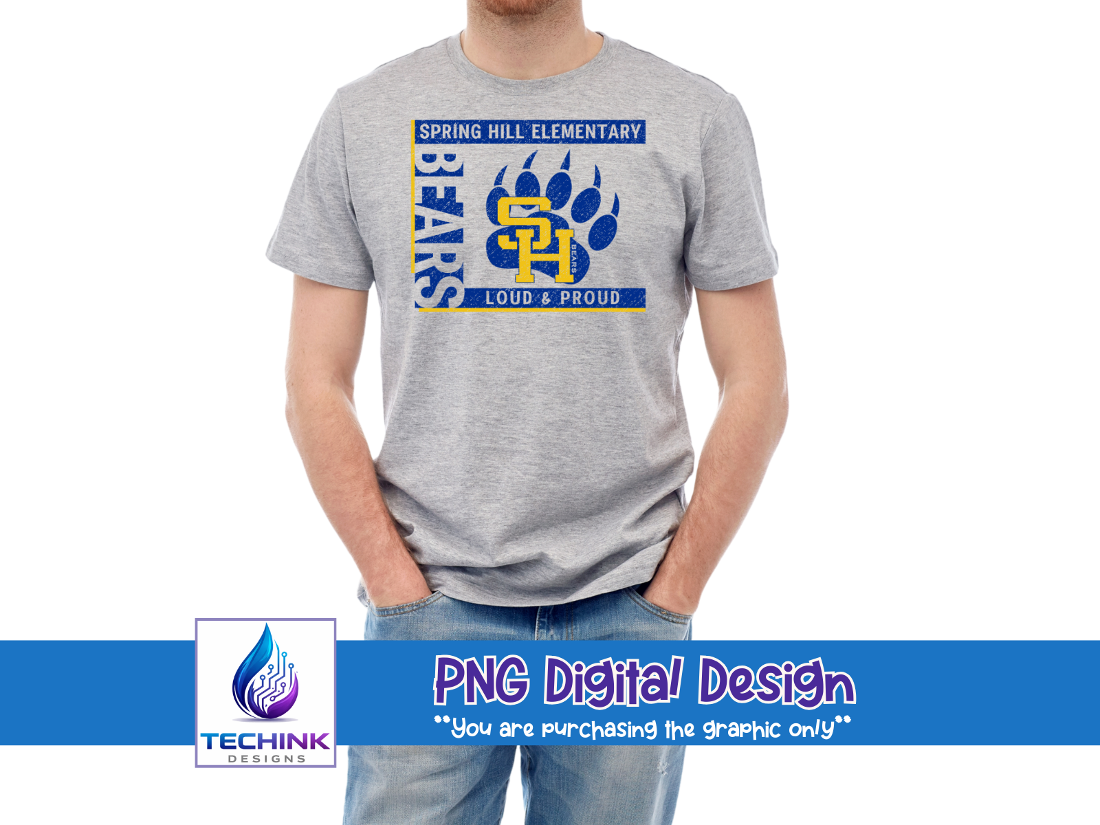 Spring Hill Elementary - Loud and Proud (DTF PNG Graphic)