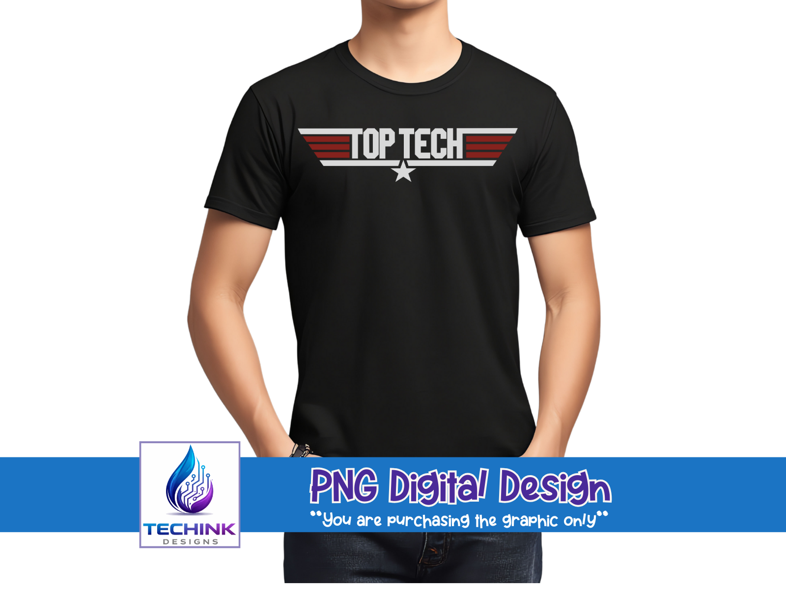 Top Tech (DTF PNG Graphic)